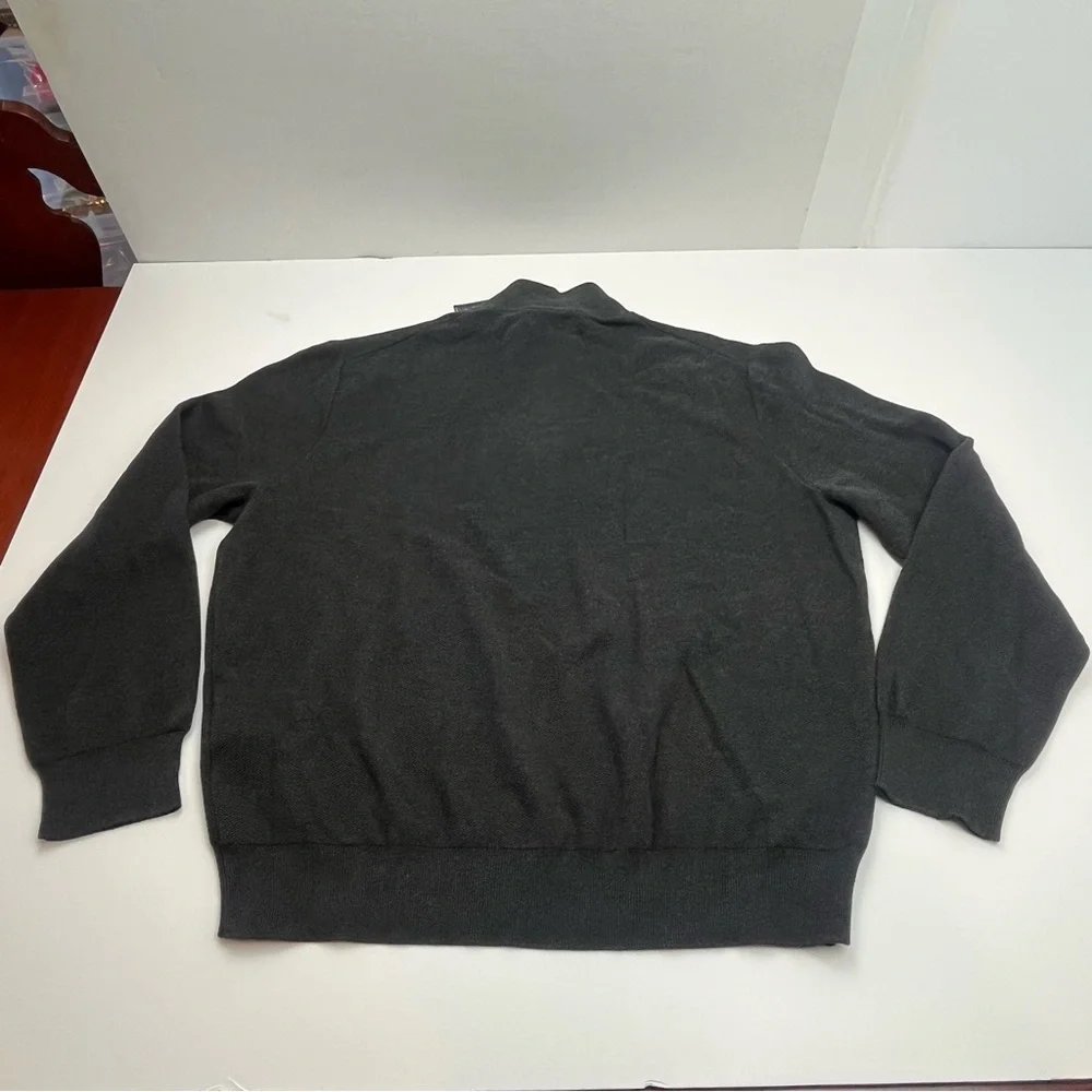Polo Ralph Lauren Men's Size XXL Grey Quarter Zip Sweater Pony Logo Classics NEW